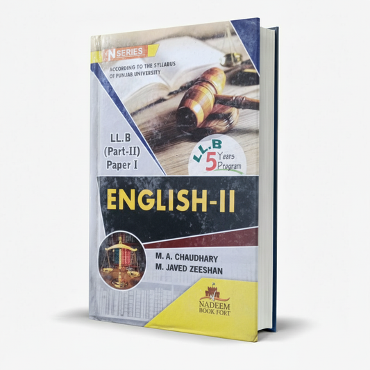 N Series English-II For LL.B (Part-2) Paper 1 Book By M.A Chaudhary MKG