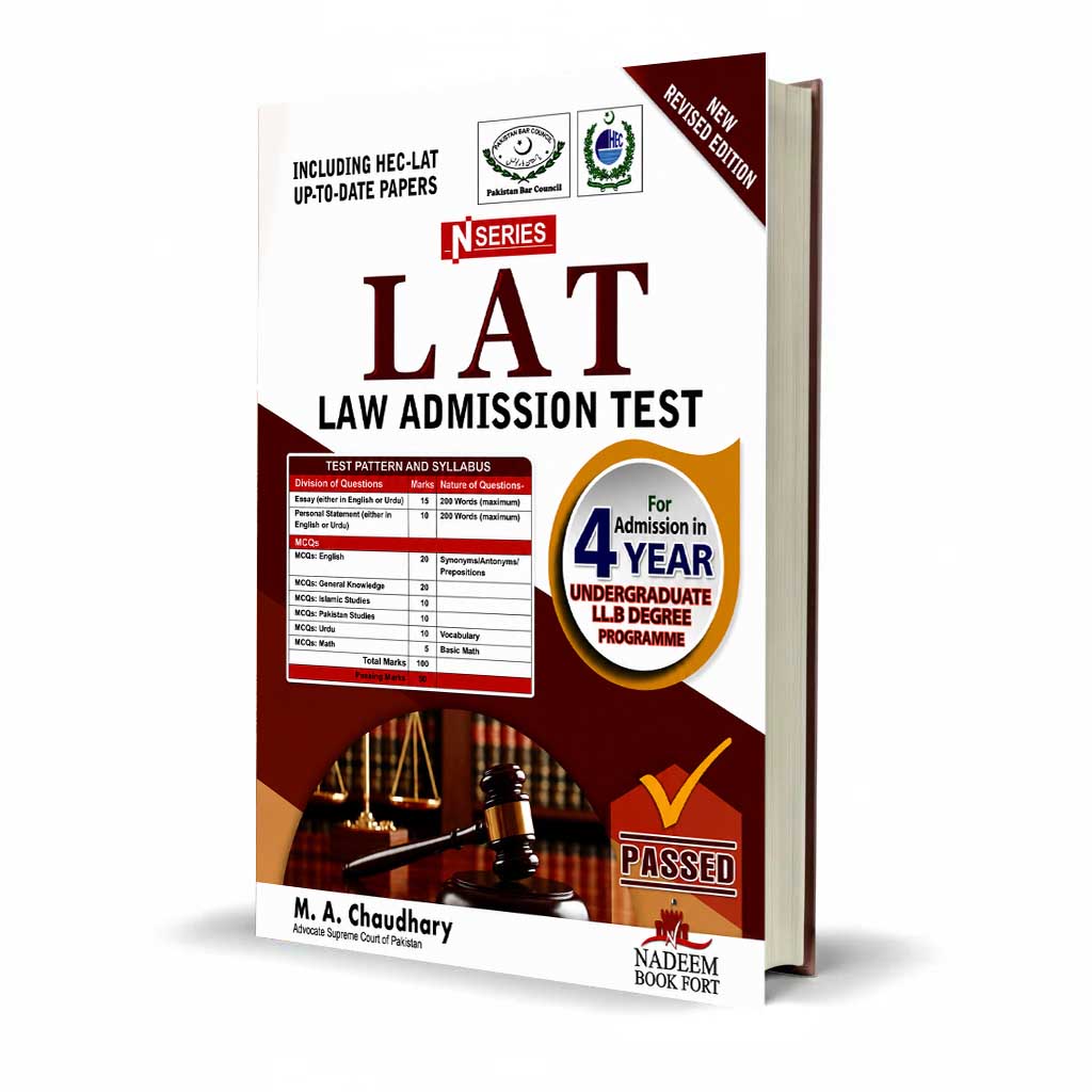 N Series LAT Law Admission Test Book For ( Admission in Five-Year Undergraduate LL.B Degree Programme ) LL.B By M. A. Chaudhary
