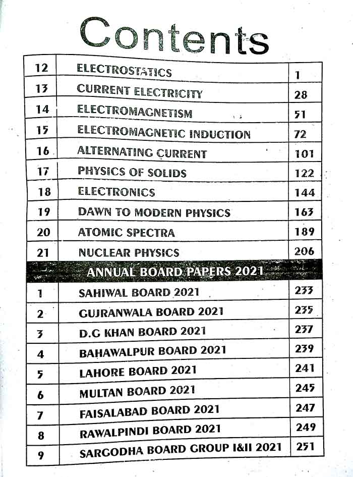 College Physics Objective Book for class 12 by Rao Asif Multan Kitab Ghar