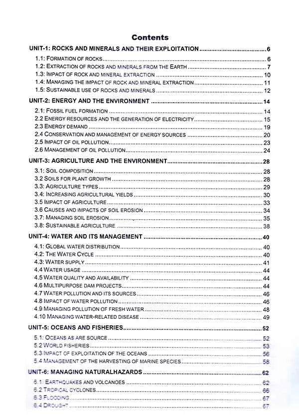 O-Level Environmental Management 5014/0680 Workbook – Read & Write Multan Kitab Ghar