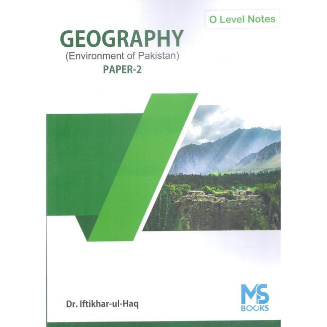 O level Geography Environment of Pakistan Paper 2 by Dr. Iftikhar ul Haq Multan Kitab Ghar