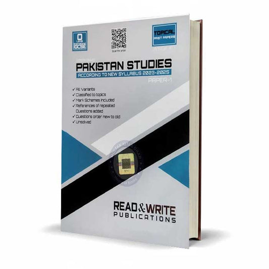 O Level Pakistan Studies (Subject Code) 2059/0448 (According to New Syllabus 2023-2025) Paper 1 Topical Past Papers by Read Write Publications