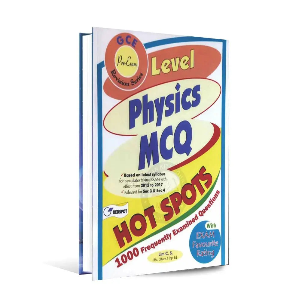 O Level Physics MCQ Hot Spots for Pre-Exam By Redspot Multan Kitab Ghar