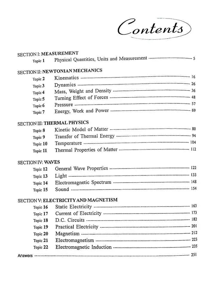 O Level Physics MCQ Hot Spots for Pre-Exam By Redspot Multan Kitab Ghar