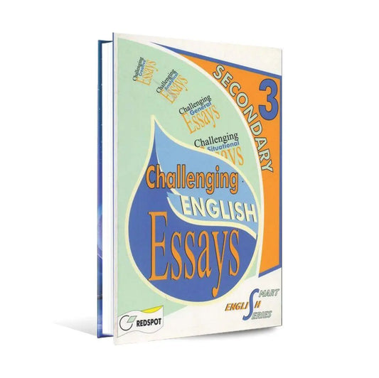 O Level Smart Series Challenging English Essays Secondary 3 Book by Redspot Multan Kitab Ghar