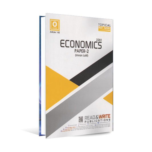 Read and Write O Level Economics 2281/0455 Past Papers Book Paper 2 By Imran Latif.Available on Multan Kitab Ghar Order Now For All Over Pakistan.