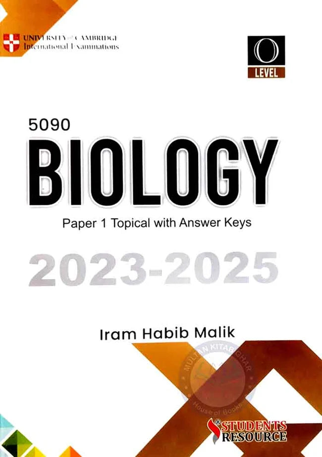 O level 5090 Biology Topical paper-1 (2023-2025 ) By Iram Habib Malik Multan Kitab Ghar