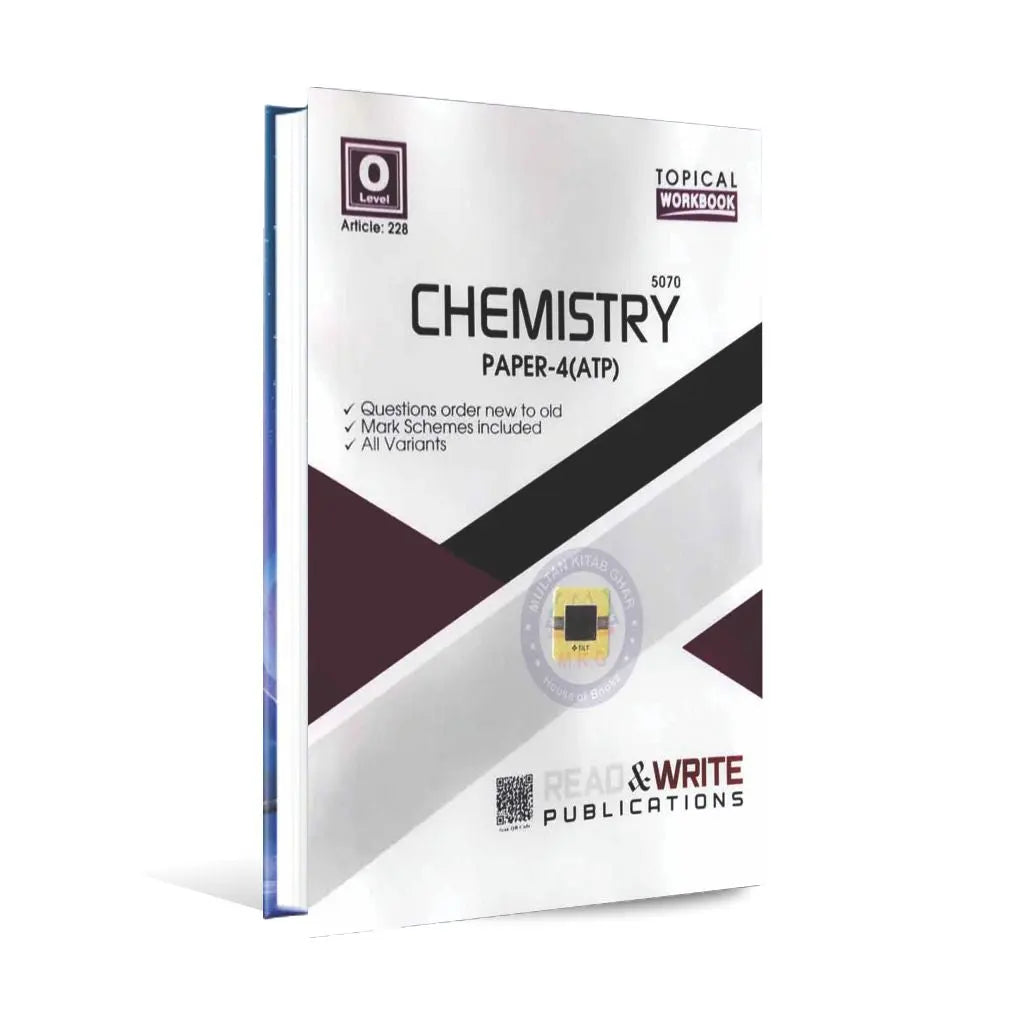 O level Chemistry 5070 Paper 4 ATP Topical Workbook by Read and Write Publications Multan Kitab Ghar