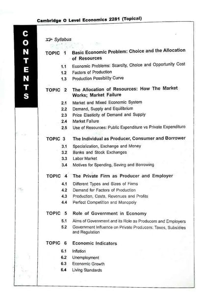 O level Economics Past Papers 2010-2023 Topical Worked solutions by Redspot