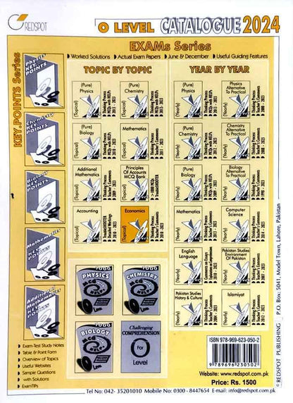 O level Economics Past Papers 2010-2023 Topical Worked solutions by Redspot