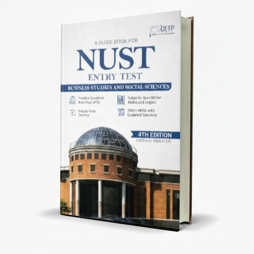 OETP NUST Entry Test Business Book 4th Edition With Past Papers Studies and Social Sciences - MKG
