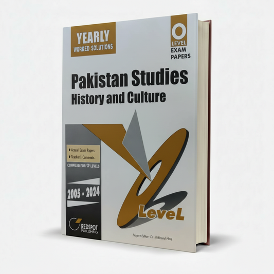 O Level Pakistan Studies History and Culture Book Yearly Worked Solutions by Redspot - MKG