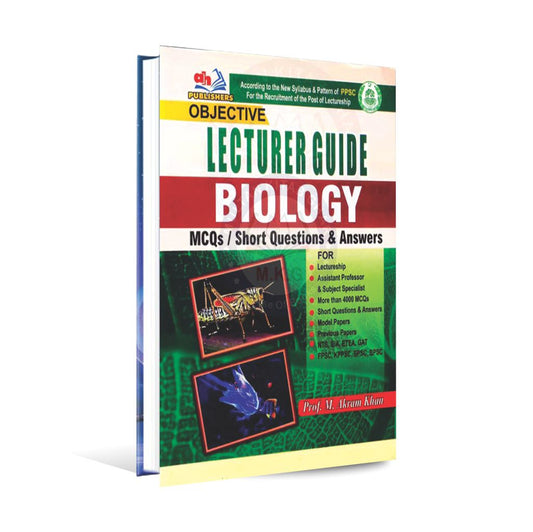 Objective Lecture Biology Guide Book By Prof. M Akram Khan - Multan Kitab Ghar