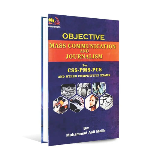 Objective Mass communication and Journalism MCQS Book for CSS PMS M Asif Malik Multan Kitab Ghar