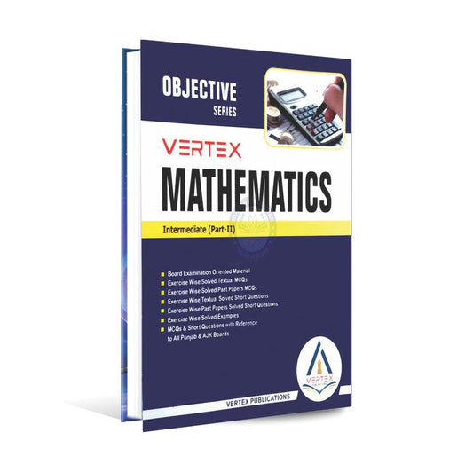 Objective Vertex Mathematics Book for Intermediate part-II By Usman Asif Multan Kitab Ghar