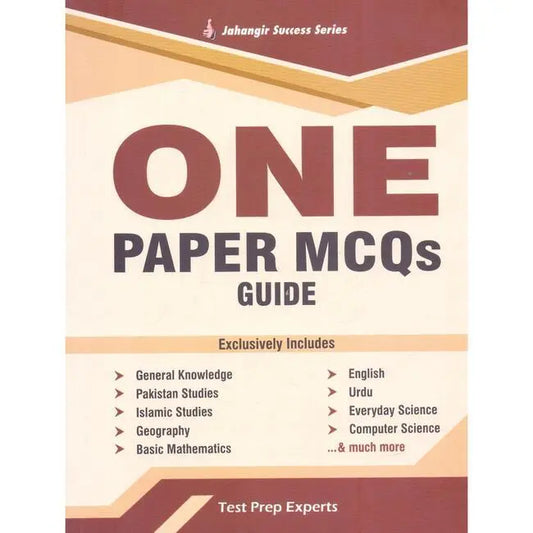 One Paper MCQS Guide by Jahangir Success Series Multan Kitab Ghar