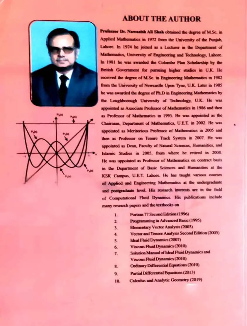 Ordinary Differential Equations Book By Dr Nawazish Ali Shah