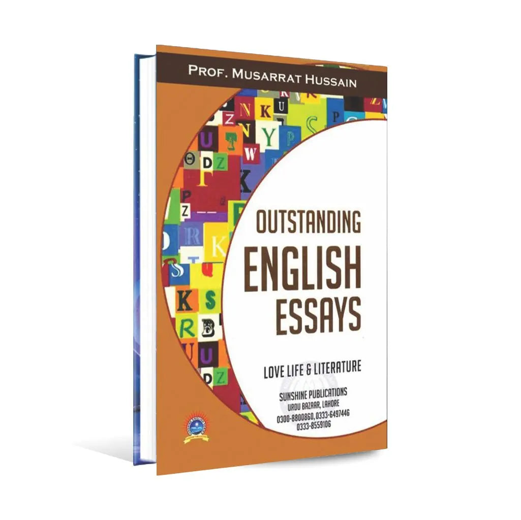 Outstanding English Essays Book By Prof. Musarrat Hussain Multan Kitab Ghar