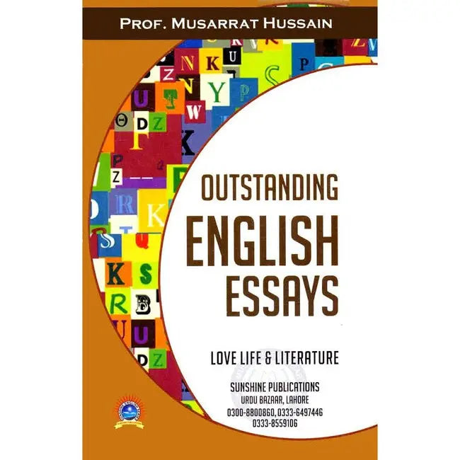 Outstanding English Essays Book By Prof. Musarrat Hussain Multan Kitab Ghar