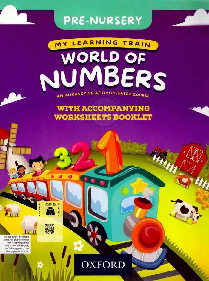 Oxford My Learning Train World of Number Book for Pre Nursery Multan Kitab Ghar