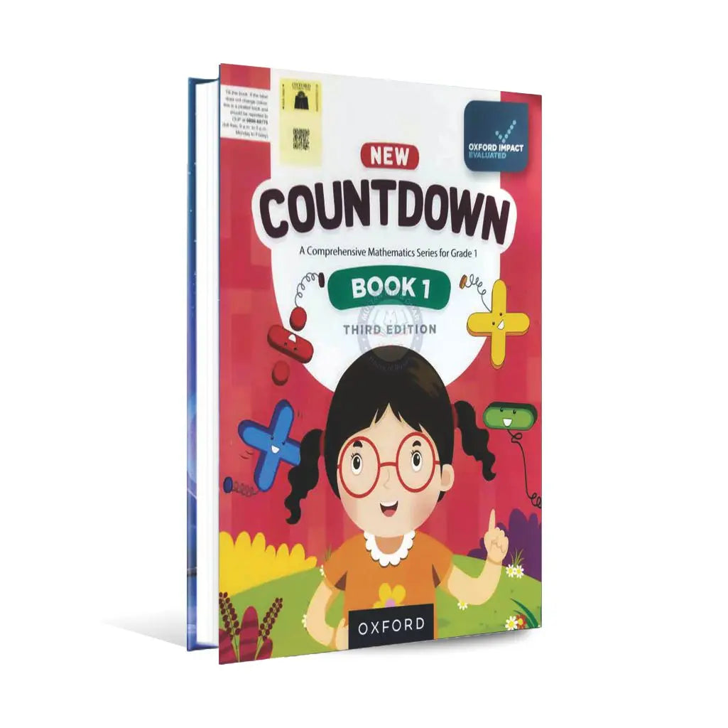 Oxford New Countdown Book 1 A Comprehensive Mathematics Series for Grade 1 Third Edition Multan Kitab Ghar