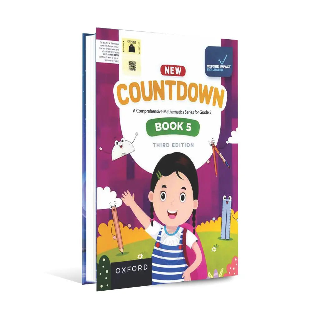 Oxford New Countdown Book 5 A Comprehensive Mathematics Series for Grade 5 Third Edition Multan Kitab Ghar