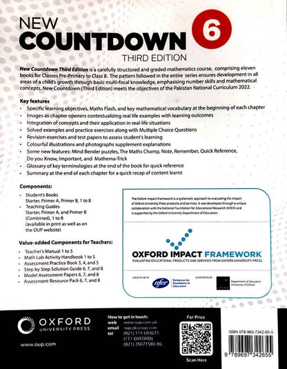 Oxford New Countdown Book 6 A Comprehensive Mathematics Series Third Edition