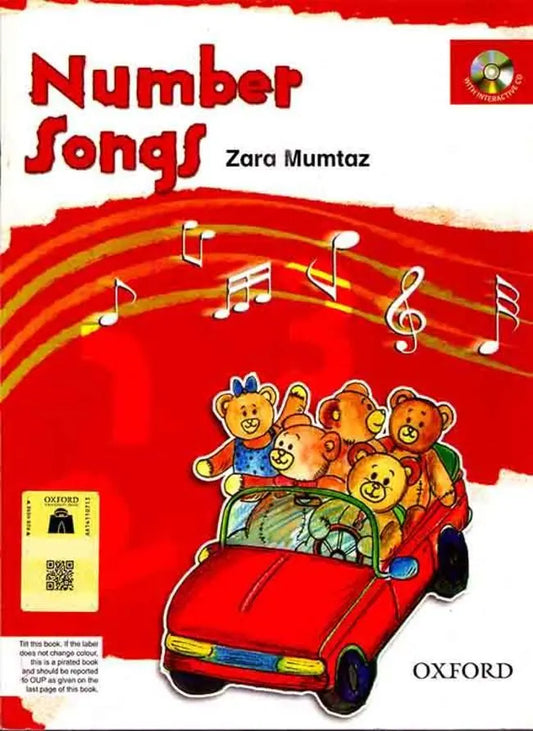 Oxford Number Songs Book With CD By Zara Mumtaz Multan Kitab Ghar