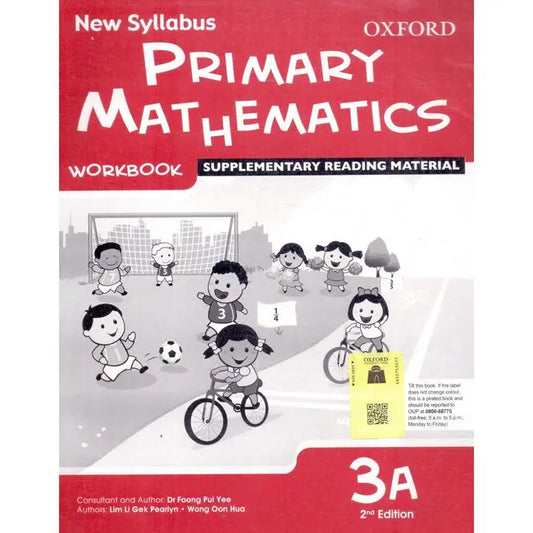 Oxford Primary Mathematics 3A Book By Wong Oon Hua Multan Kitab Ghar