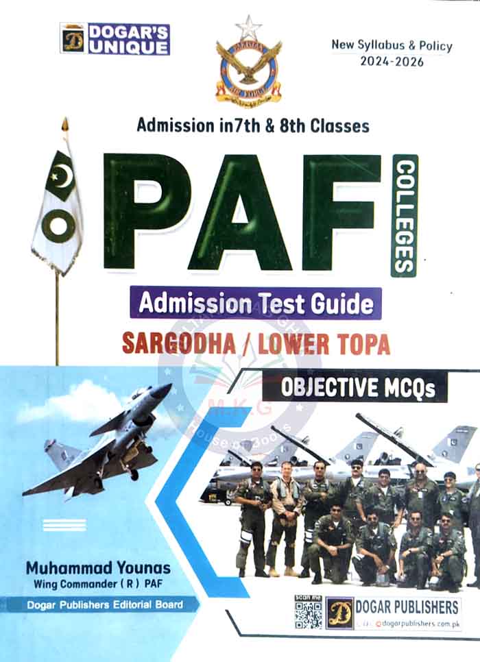 PAF Colleges Admission in 7,8 Class Guide by Dogar Publishers