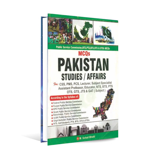 PPSC Pakistan Studies And Affairs MCQs Book By Sohail Bhatti Multan Kitab Ghar