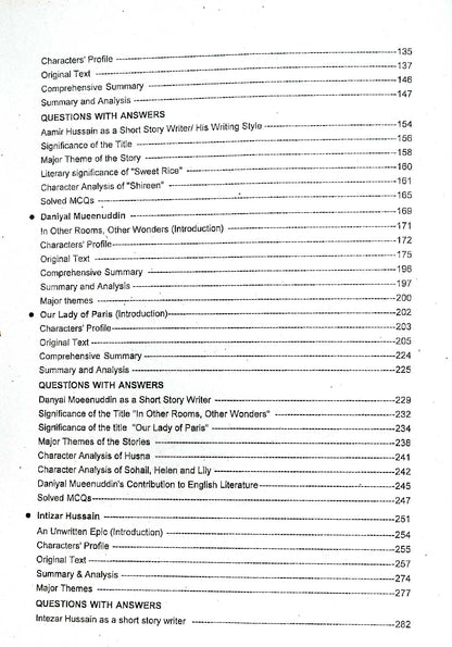 Pace Series Pakistani Literature in English BS English by Tariq Javed - MKG
