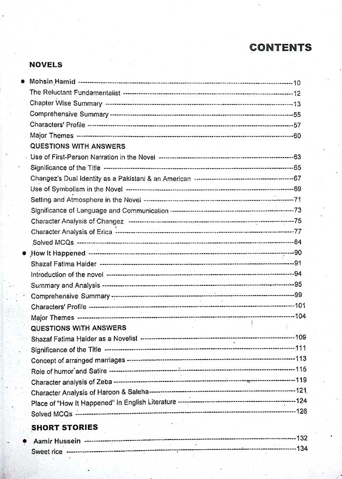 Pace Series Pakistani Literature in English BS English by Tariq Javed - MKG