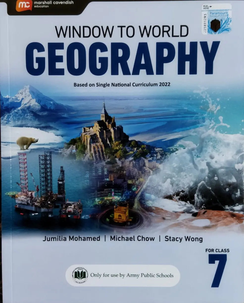 Paramount Window to World Geography for Class 7th Based on Single National Curriculum 2022 Multan Kitab Ghar
