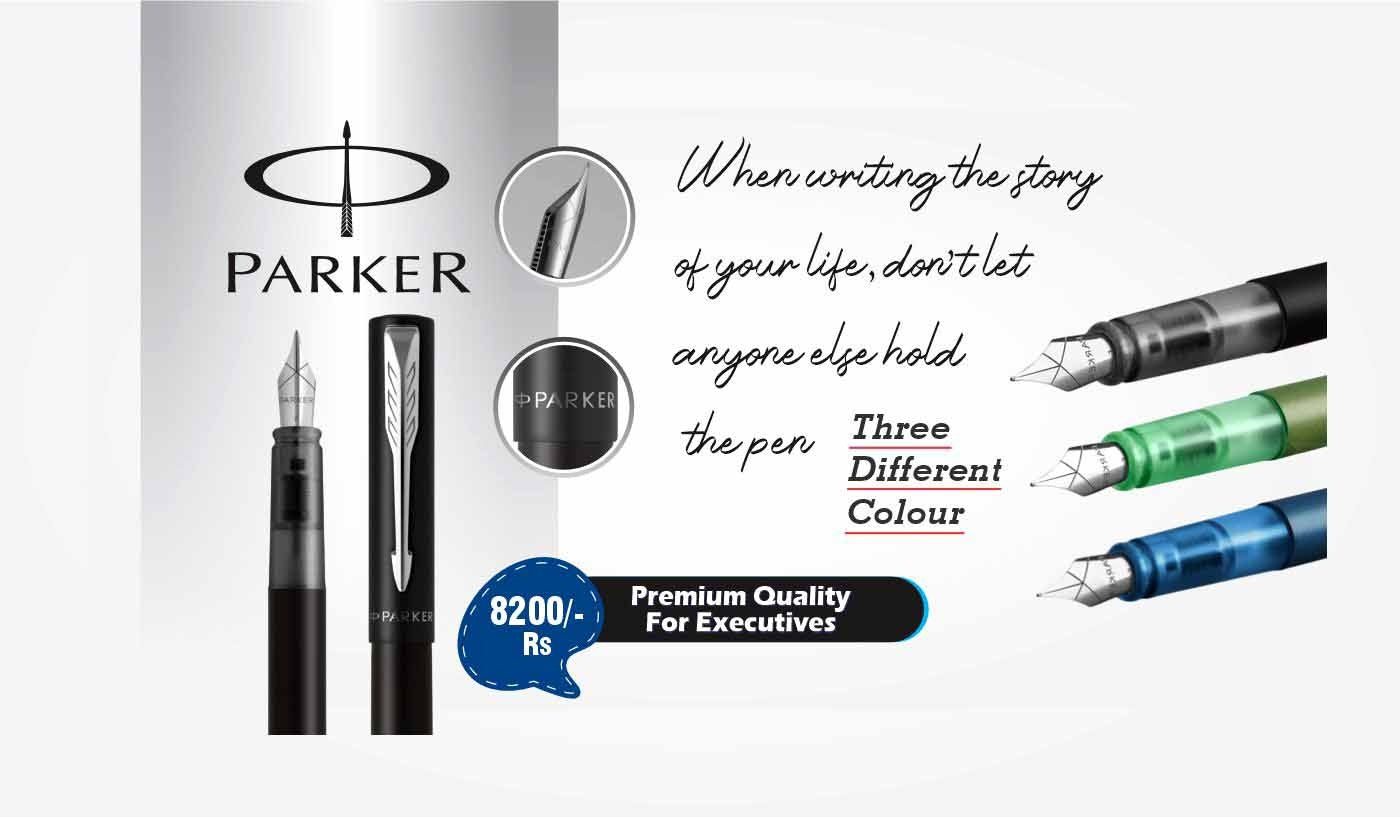 Parker Fountain Pen Three Different Colours – Premium Executive Edition,MKG