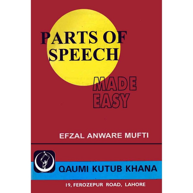 Parts of Speech Book By Afzal Anwar Mufti