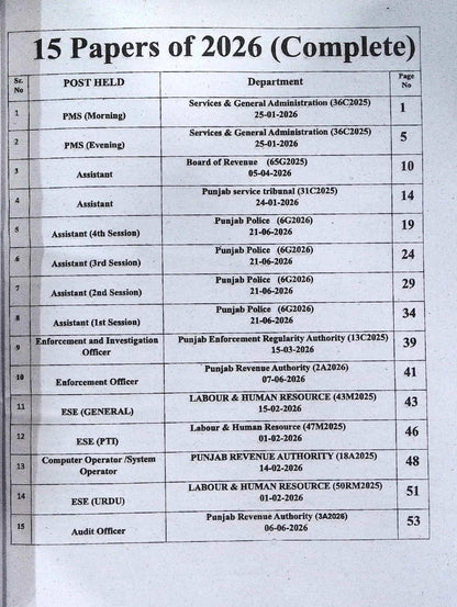 Past Papers Book IBES PPSC – 9th Edition for Competitive Exams 2026