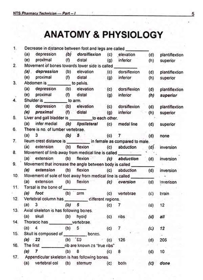 Pharmacy Technician MCQS Subjective + Objective Book by Dr. M Abuzar Multan Kitab Ghar