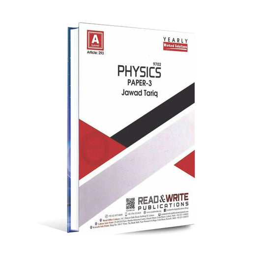 Physics 9702 A Level Paper-3 Yearly Worked Solutions Book By Jawad Tariq Multan Kitab Ghar