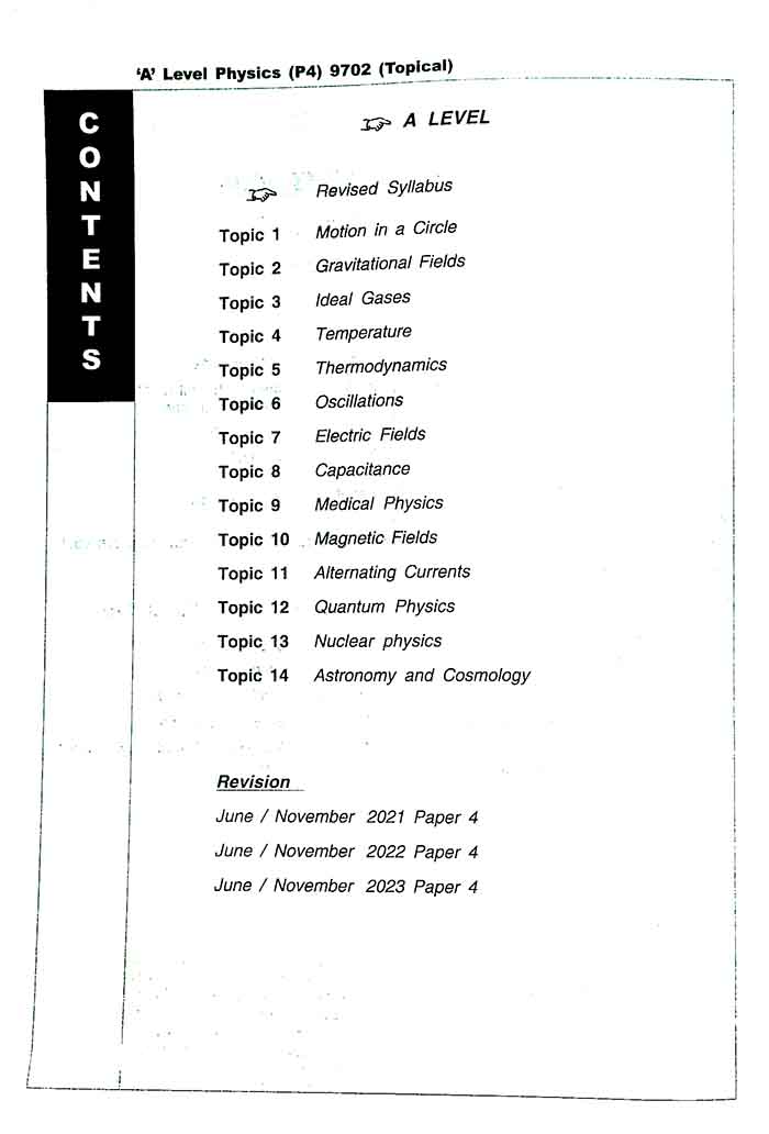 Topical Worked Solutions Physics Paper 4 For A Level Past Papers  By Redspot 