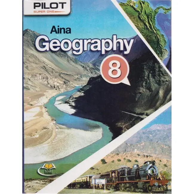 Pilot Super one Aina Geography Book for Class 8 by Khalid Book Depot Multan Kitab Ghar