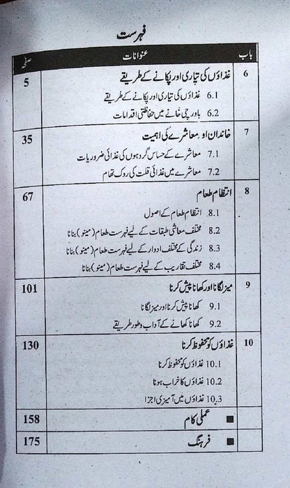 Pilot Aina Ghiza Aur Ghizaiyat Class 10 Urdu Medium Guide