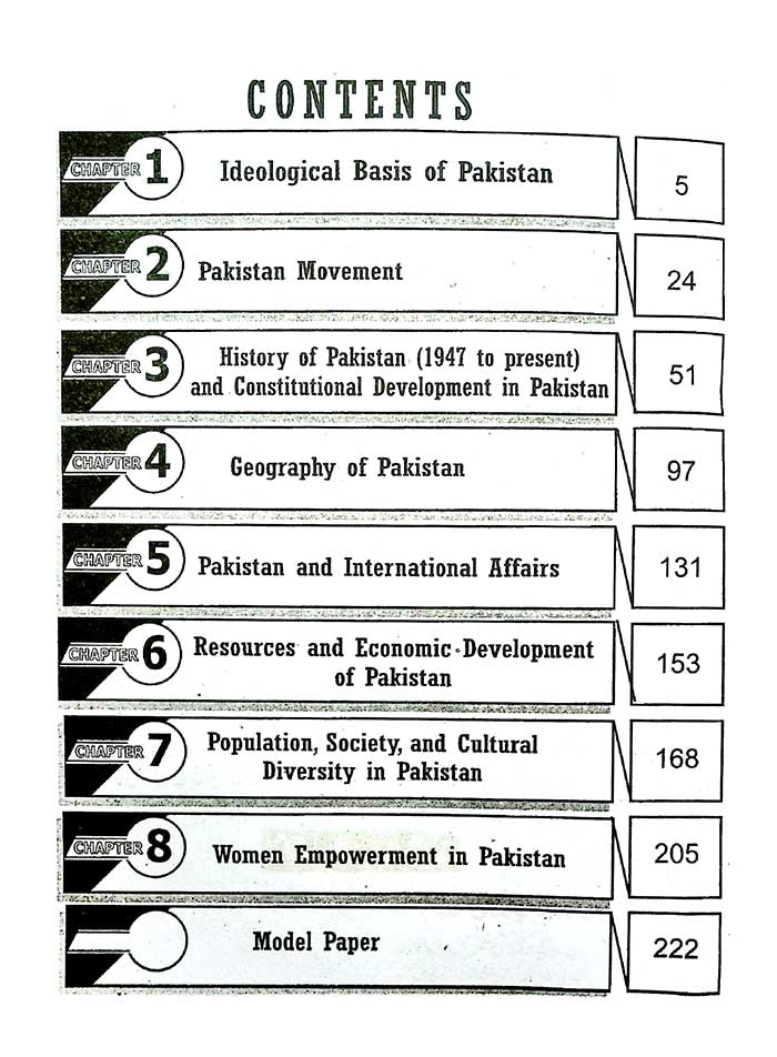 Pilot Aina Pakistan Studies Subjective Objective Book for Class 10