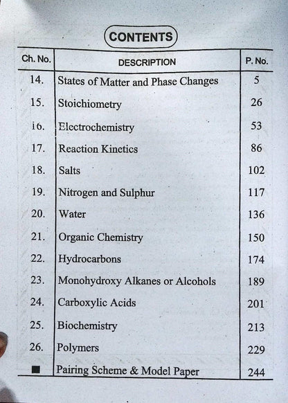 Pilot Chemistry Book For Class 10th By Bahar Ali