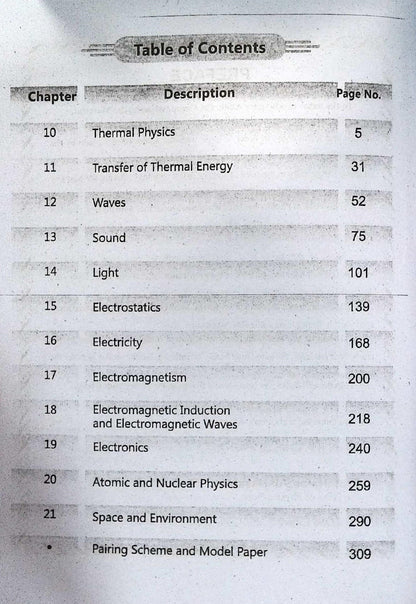 Pilot Super One Physics Book With Board Papers For Class 10th