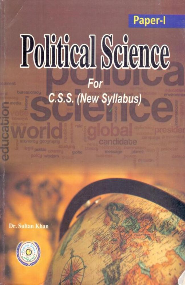 Political Science Book Paper 1 for CSS by Dr. Sultan Khan Multan Kitab Ghar