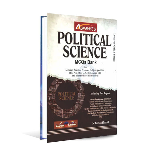 Political Science MCQs Book For Lecturer, CSS, PMS By Advanced Multan Kitab Ghar
