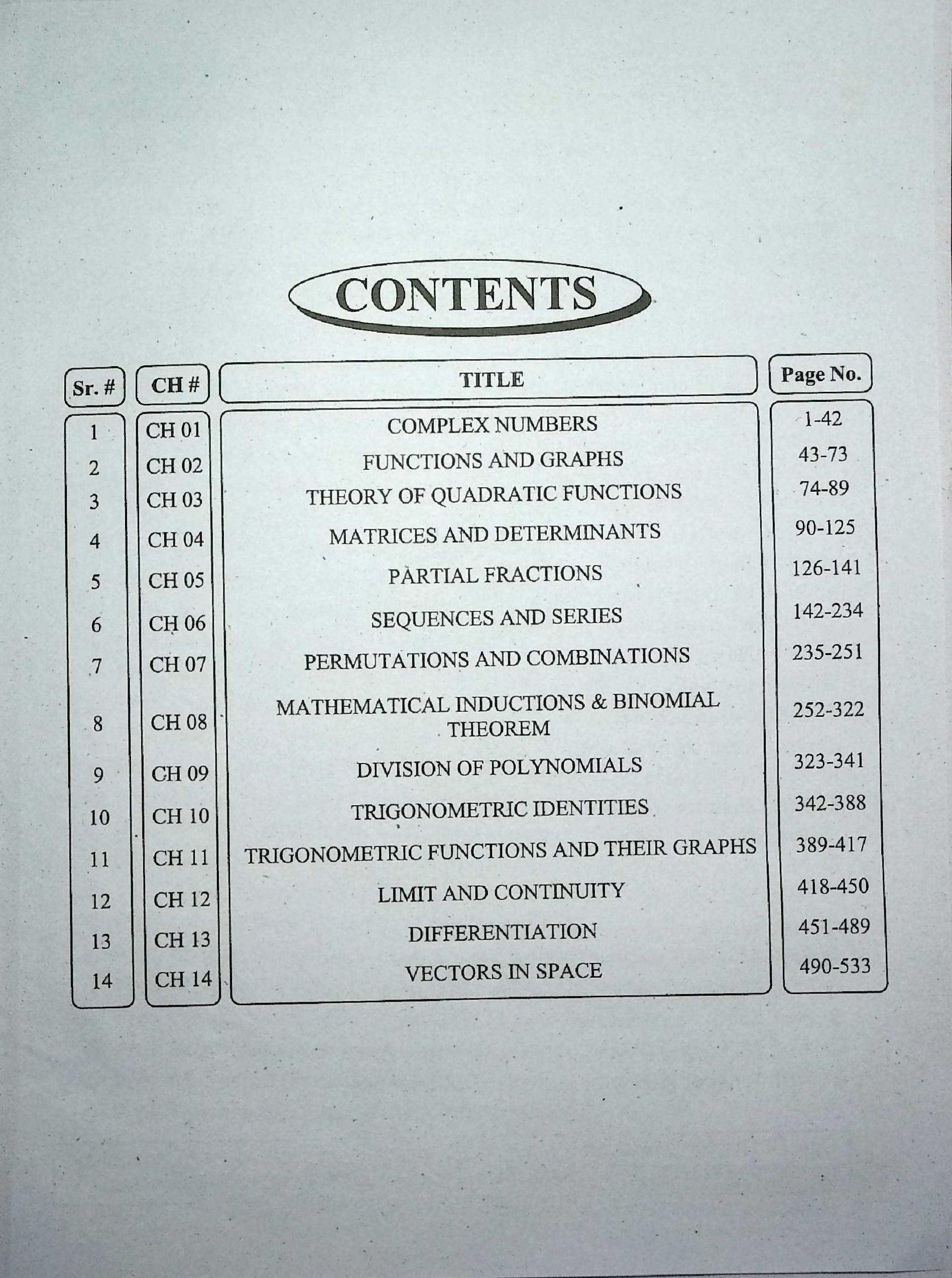 Polymer Smart Mathematics Class 11 (Chapters 1–14) by Prof. Nasir Ali