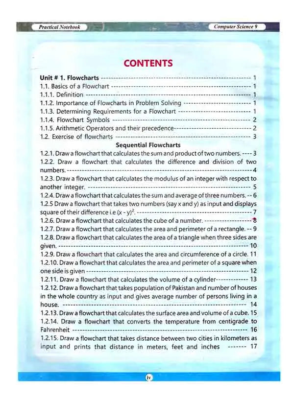 Practical Notebook Computer Science 9 – Punjab Textbook Board Multan Kitab Ghar