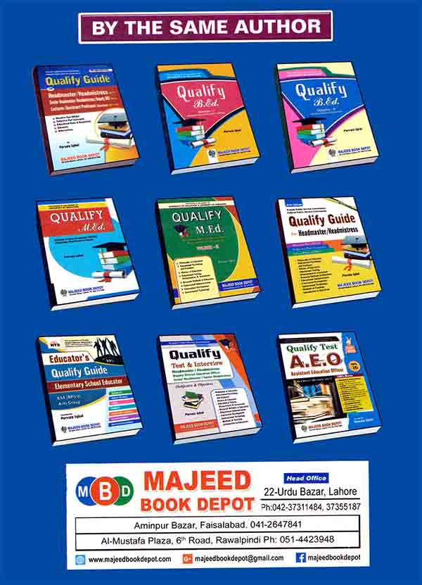 PPSC Previous Papers & Model Papers for Headmaster/Headmistress, Lecturer and Subject Specialist by Pervaiz Iqbal